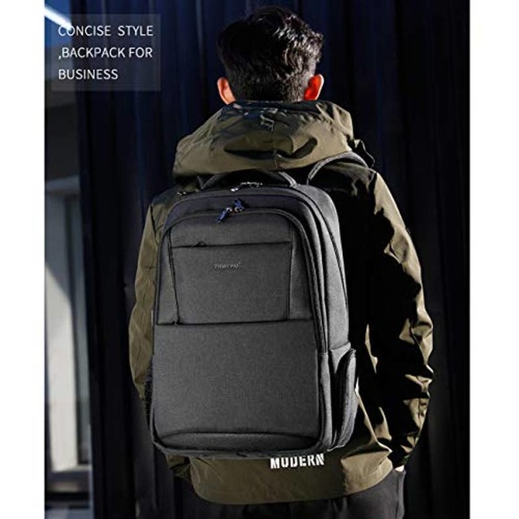 Tigernu Laptop Backpack, Business Anti Theft Slim Durable w/ USB Charging Port - Picture 5 of 8